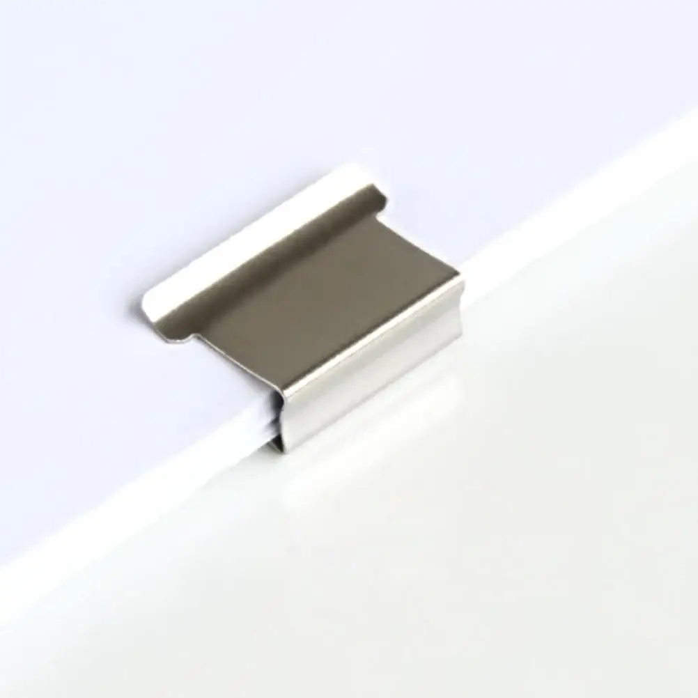 50 ชิ้นคลิปอุปกรณ์สํานักงานใช้งานง่ายเติม Clam คลิปโลหะ Binder Clipper กระดาษการนําเสนอเอกสาร