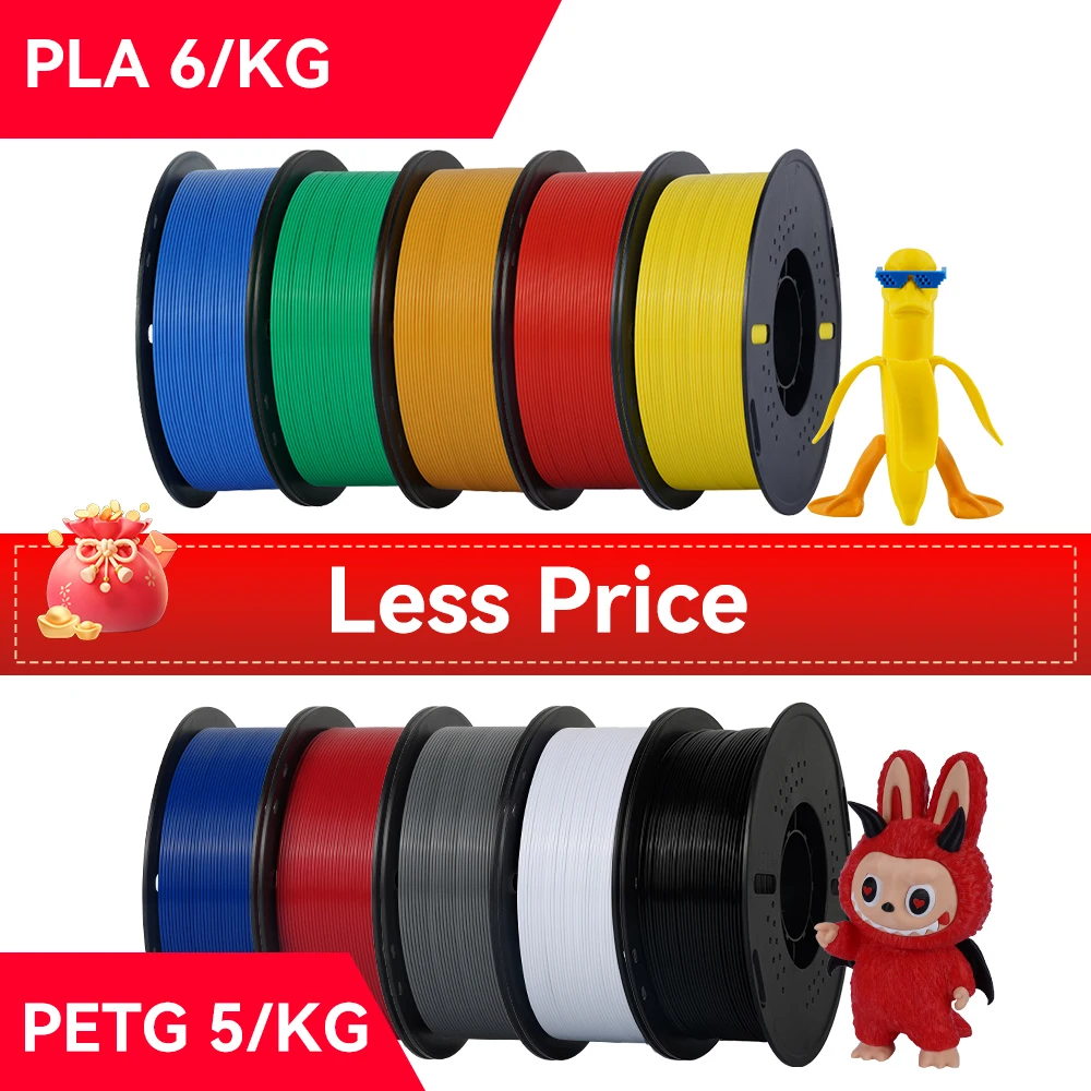 

PLA/PETG/Silk PLA/High PLA Нить для 3D-принтера 1,75 мм Материал для 3D-печати 1 кг Смешанная цветная нить Пластик для 3D-принтера Предложение