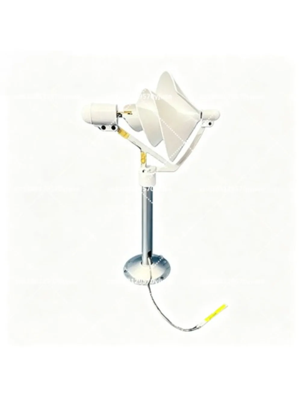 Micro Spiral Wind Turbine, Rose Model Breeze Start, Power Lamp for Garden Use