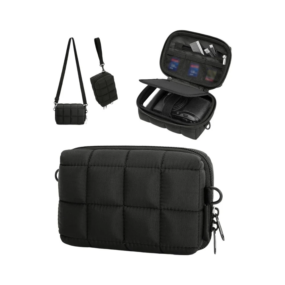 Lightweight Protective Camera Bag For DSC-W800 And DSC-W830 Featuring Shockproof Design And Adjustable Interior Dividers