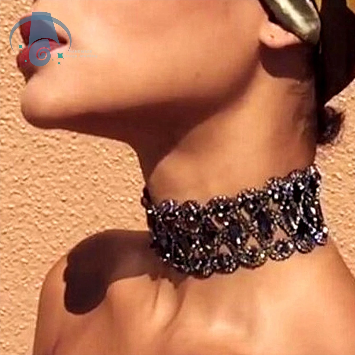 

Ожерелье-чокер с бриллиантами для женщин, короткая многослойная цепочка со стразами, воротник, регулируемый элегантный вечерние свадебные украшения, идея подарка ﻿