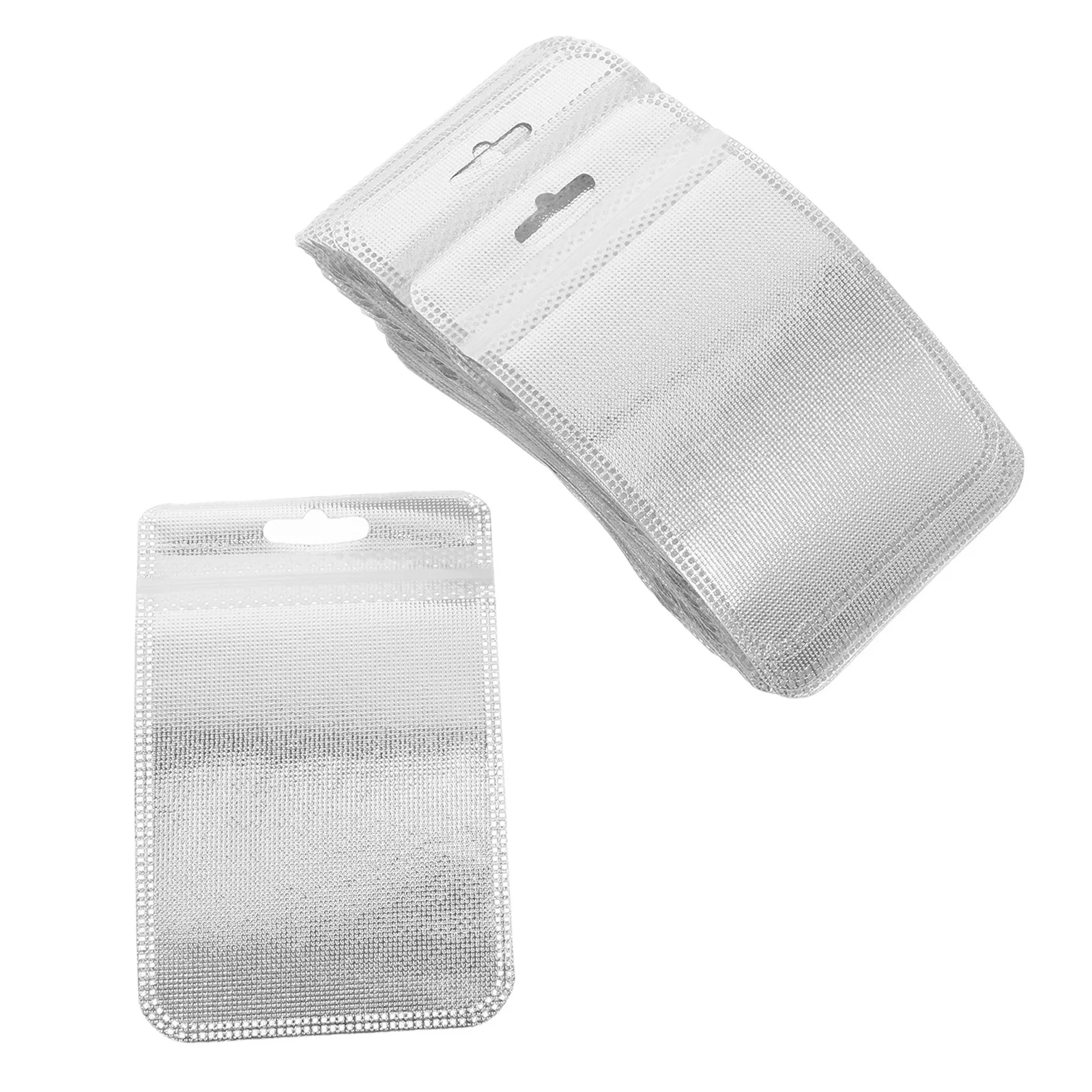 50Pcs Clear Bead Organizer Bags Compact Sturdy Plastic Storage Pouches Multicompartment Craft Storage Containers for Sewing