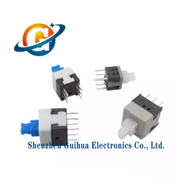 20 pieces of button switches 5.8*5.8 7*7 8.5*8.5 8*8MM self-locking/non-locking dual-row 6-pin button switches