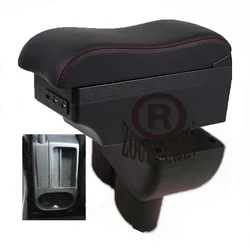 For VW Volkswagen Touran Caddy Armrest Box Center Console Central Store Content Storage with Cup Holder Products Arm Rest