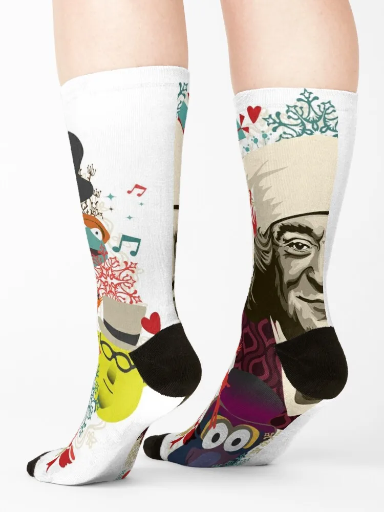 The Muppet Christmas Carol Socks colored warm winter christmass gift sport Boy Child Socks Women's