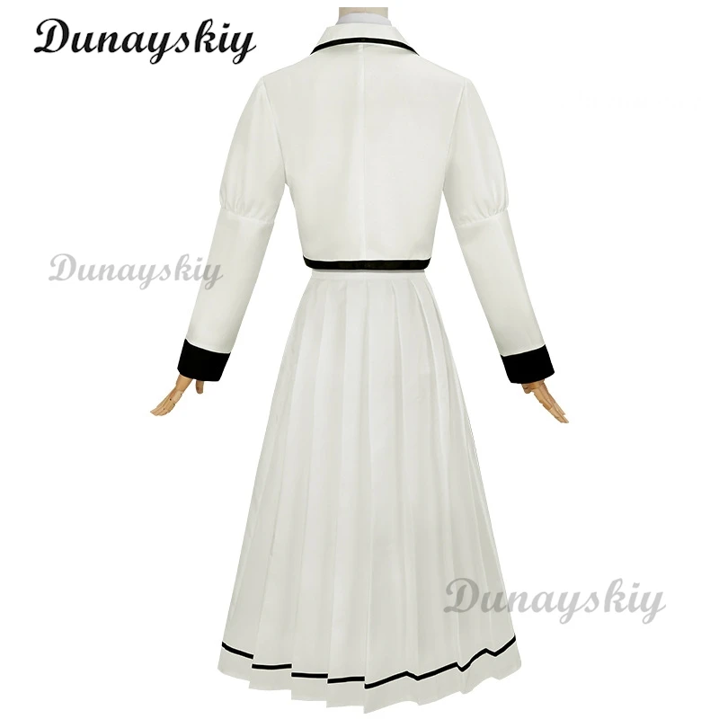 อะนิเมะ Rock Is A Lady's Modesty Otoha Kurogane คอสเพลย์สีขาวชุดวิกผม JK กระโปรง Lilisa Suzunomiya ฮาโลวีนสําหรับผู้หญิง Carnival