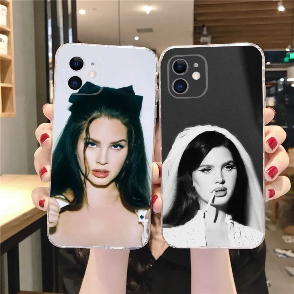 L-Lana D-Del Rey Famous-S Singer  Phone Case For IPhone 12,13,Mini,11,15,Pro,MAX,XR,XS,7,X,SE,8,14Plus Clear Soft Cover Fundas