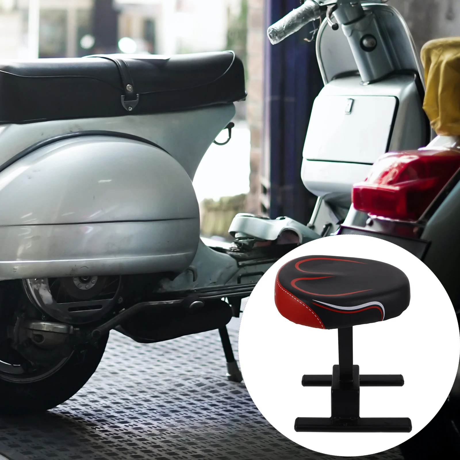 1 set di seggiolino per bambini universale per bici elettrica montata sul davanti, attacco per seduta anteriore, scooter sicuro e confortevole per bambini seduti