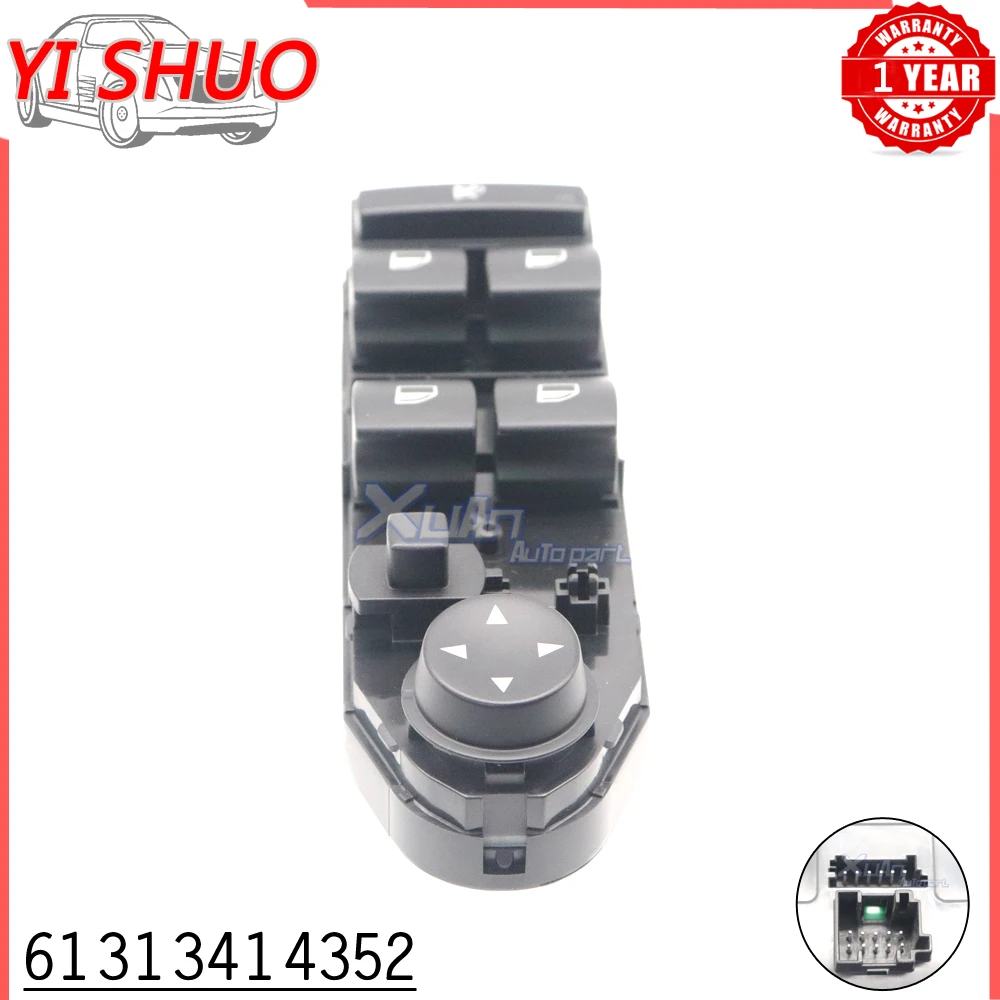 61313414352 Electric Panel Power Window Switch Front Left Standard For BMW X3 2004-2010 DWS-898 DWS898