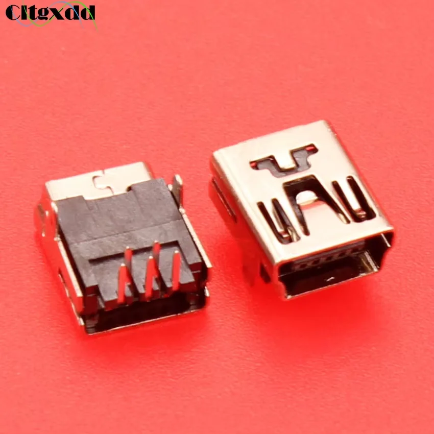Cltgxdd 10 Stück Mini-USB-Buchse V3-Anschluss für MP3 MP4 USB Typ B 5-Pin 8-Pin 10-Pin SMT SMD USB-Buchse Reparaturteile – Detail 2