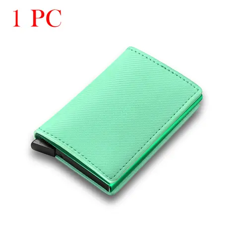 Fashion Women's Credit Card Holder ID Holders Automatic Pop Up Card Clips Portable Business Card Bag Bright Colours Coin Purse