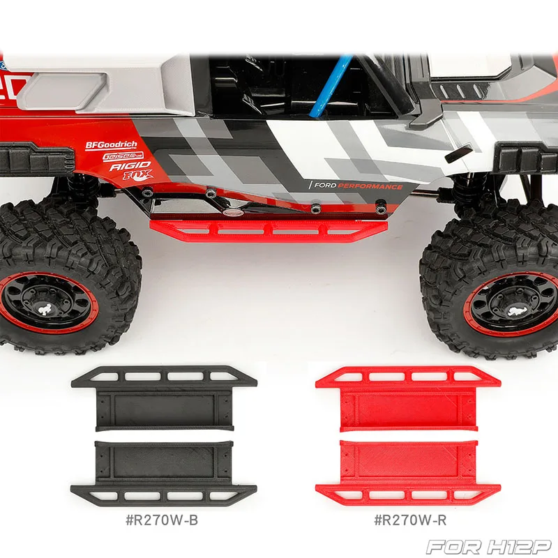 Side Bars Side Steps Side Skirt Protection Car Shell Protection for 1/12 RC Crawler Car Traxxas Meijiaxin H12P DIY Upgrade Parts