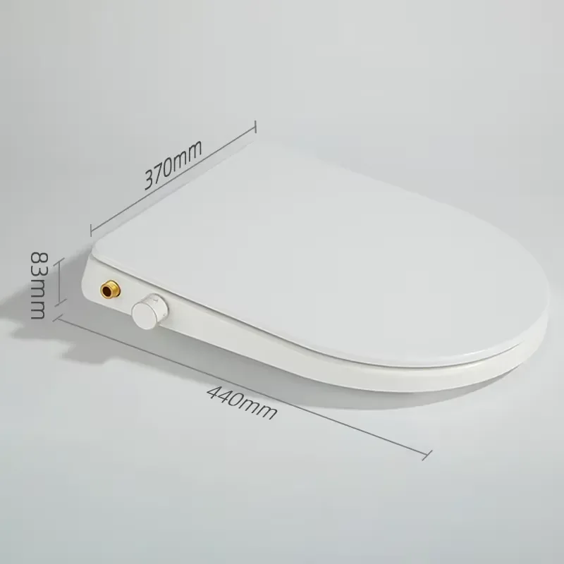Electric Heated Bidet Toilet Seat Soft Close Lid Warm Water Spray Hygiene Cleaning Attachment for Bathroom Home Upgrade