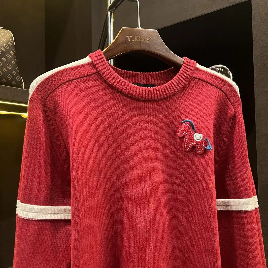 

Зимний модный вязаный свитер с круглым вырезом, универсальный, женский, двухцветный, с длинными рукавами, из хлопка и волокна Coolmax, Ciwalk