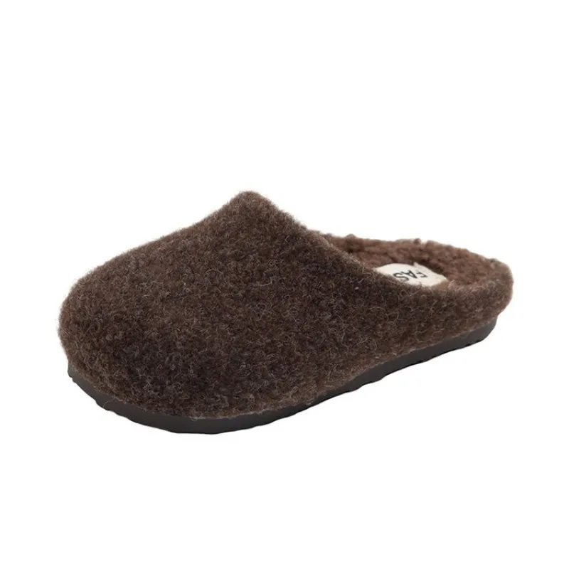 2026 Kids Slippers Light House Soft Home Cotton Slipper Winter Indoor Floor Shoes Boys Girls Silence Slides Bedroom Flats