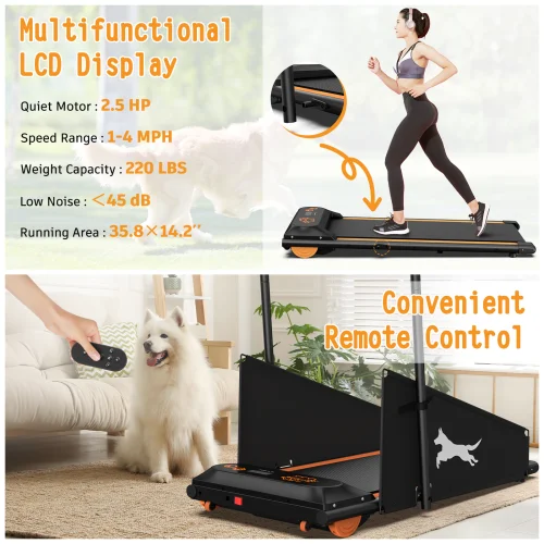 USA Ready to Ship Dog Treadmill for Small & Medium Dogs 220lbs Capacity Weight Max Walking Machine with Remote Control