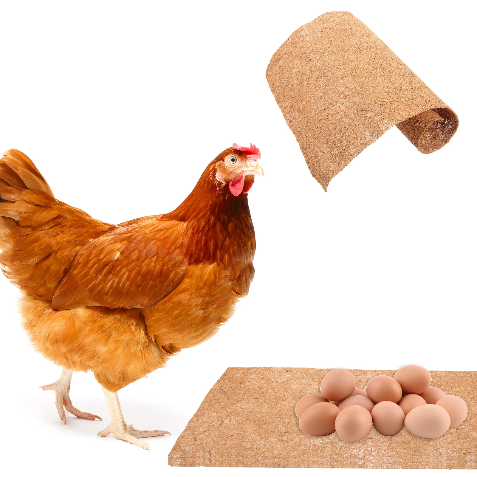5 Pcs Coop Nesting Mats Natural Jute Fiber Cushions Reusable Indoor Chicken Coop Mats Nest Box Liners for Pets - Image 3