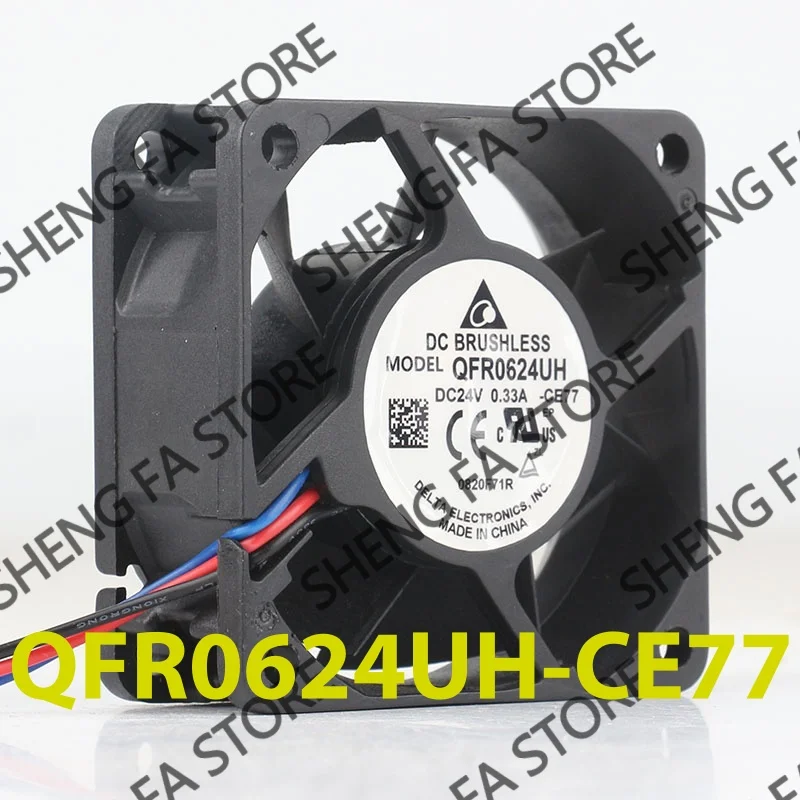 Cooling Fan QFR0624UH-CE77 Delta 5V 12V 48V DC 24V 0.33A AC EC 6025 60X60X25MM 6CM Inverter 3-wire Ball Bearing Control Cabinet