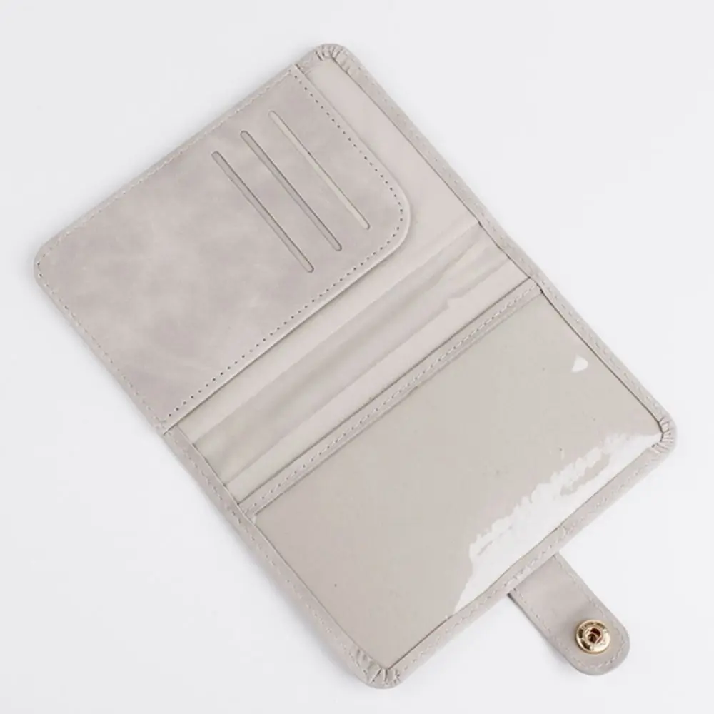 PU Leather Airplane Check-in Certificate Storage Bag Passport Holder Passport Protective Cover PU Card Case Travel Accessories