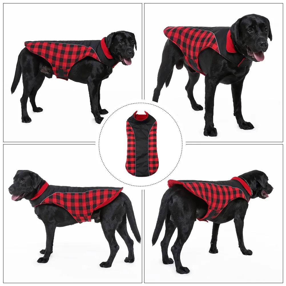 

1Pcs Pet Christmas Dog Raincoat Puppy Waterproof Clothes Windproof Multi-Function Dog Warm Coat Outdoor Pet Raincoat