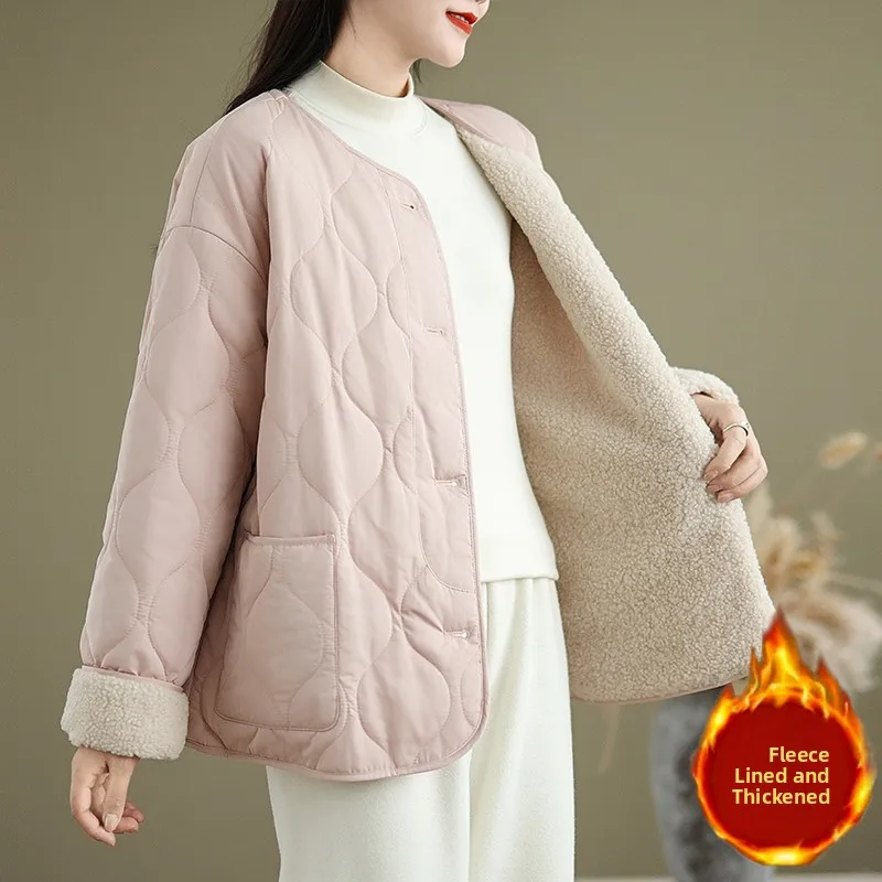

Легкая стеганая хлопковая куртка, женская осенне-зимняя бейсбольная одежда на подкладке, верхняя одежда, круглое хлопковое пальто, модное