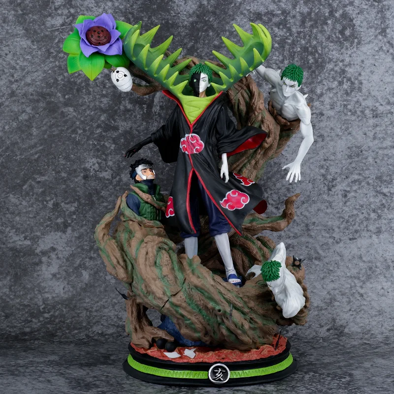 38 سنتيمتر ناروتو Akatsuki Zetsu المزدوج الوجه الشكل كول بولي كلوريد الفينيل نموذج تمثال أنيمي تحصيل عيد الميلاد عيد الميلاد محاصر دمى هدايا لمحبي