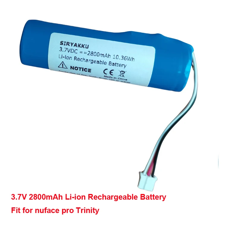 Vervanging 18650 Li-Ion Batterij Voor Nuface Pro Trinity Lijn Smoothing Apparaat 3.7V 2800Mah
