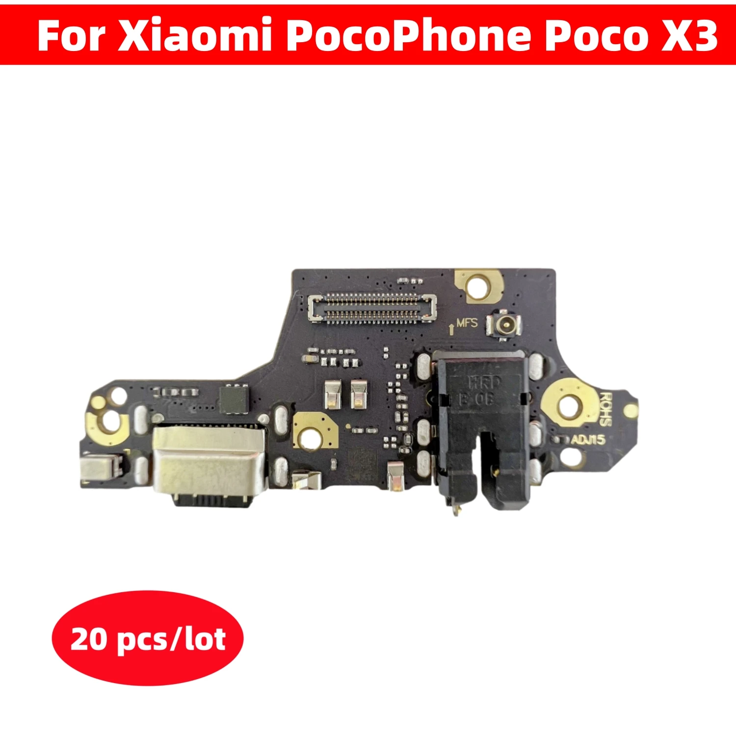 20 Pcs/Lot USB Charger Dock Connector Board Charging Port Flex Cable For Xiaomi PocoPhone Poco X3 Pro