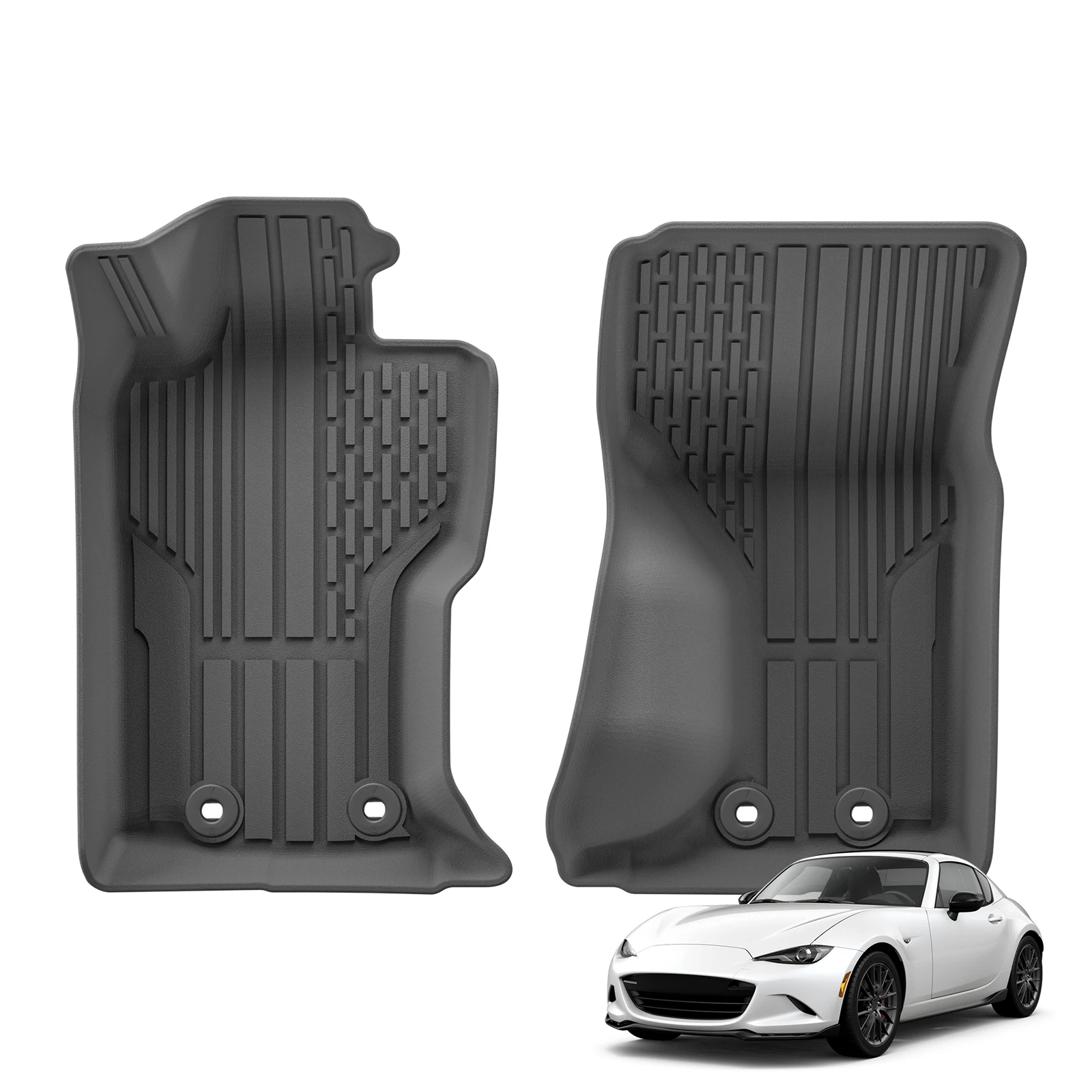 Left Drive for Mazda MX-5 Miata MX5 MX 5 Mazda Roadster LHD 2016-2024 TPE 3D Car Floor Mats Cargo Liner Trunk Pad Black