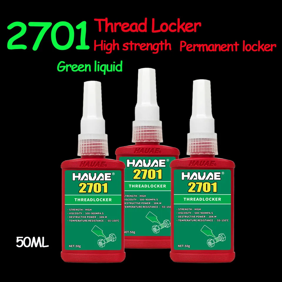 2701 glue Thread locking High strength metal screw adhesive Oil solvent non leakage sealing anaerobic adhesive