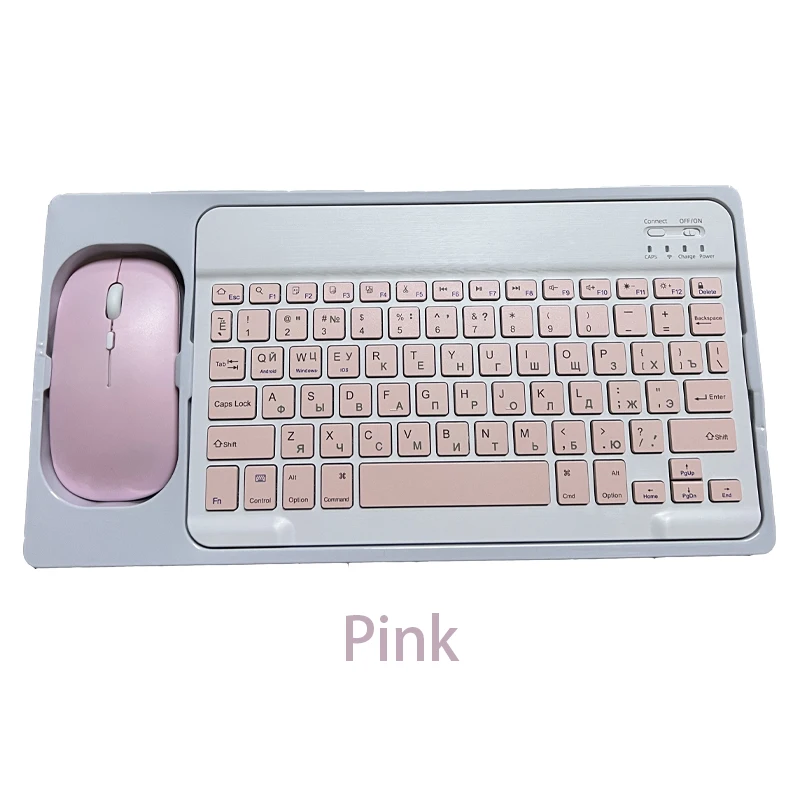 Russian Wireless Bluetooth Keyboard for Tablet ipad Mini Keyboard and Mouse Portuguese/ Spanish Keyboard Kit for ipad Pro Air 4