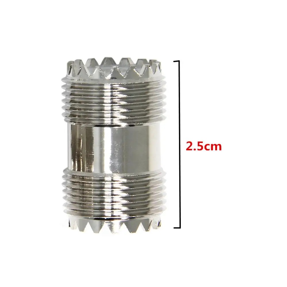 SO-239 / PL-259 UHF Female to Female Coax Cable Barrel Adapter Connector PL259 Coupler Plug for CB HAM Radio Antenna, SWR Meter