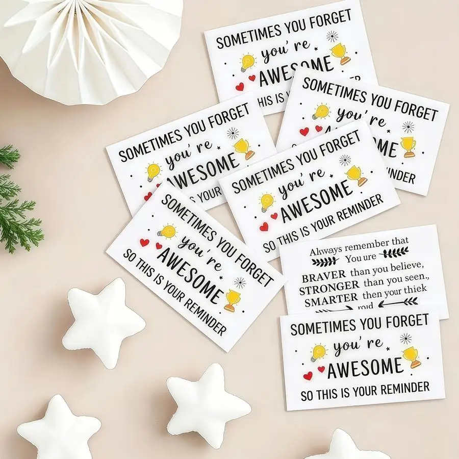 1/5/10/20/50/100pcs Inspirational Encouragement Cards, 9x5.4cm, Mini Thank-you Notes for Healthcare Professionals, Doctors, Nurs