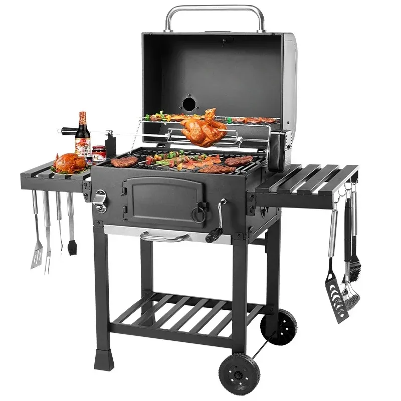 

WMESUN Villa Courtyard BBQ Stove Home Charcoal BBQ Rack