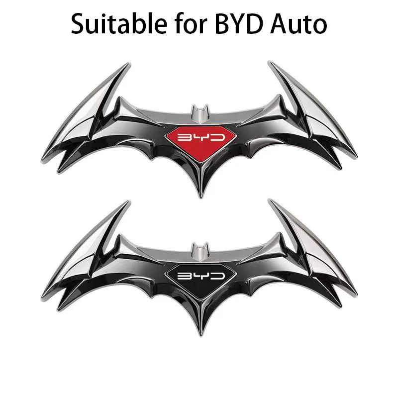 

Personalized stickers suitable for BYD cars Aluminum alloy bat relief car sticker 3D metal BYD car sticker For Destroyer Han Sea