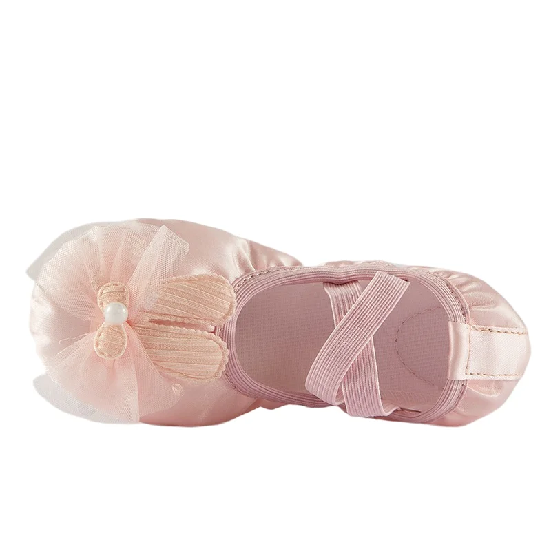 Meisjes Balletschoenen Satijn Dans Oefen Slipper Zachte Lederen Zool Ballerina Platte Yoga Gymnastiekschoenen Peuter/Klein/Groot Kind