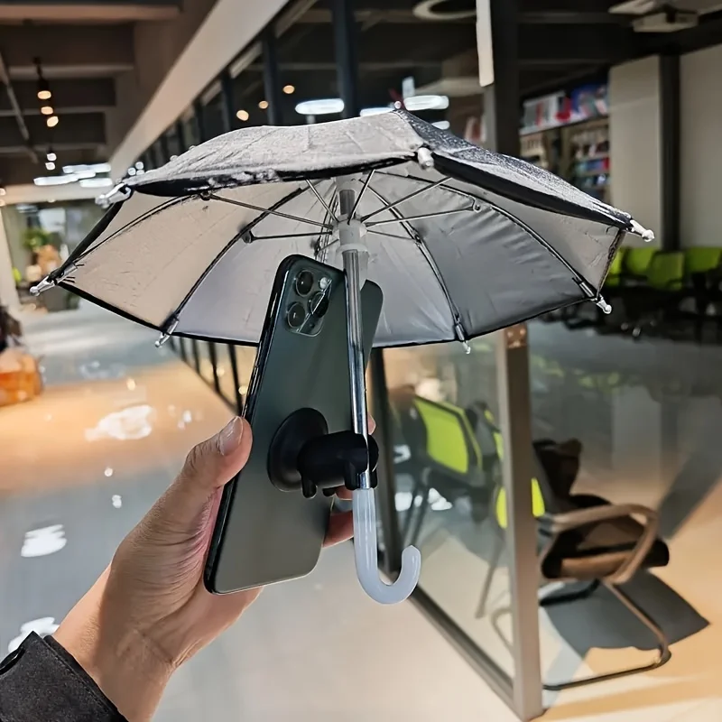Paraguas para teléfono con ventosa ajustable, bloquea el brillo para teléfonos, tabletas, Kindle, iPad, navegador, 1 ud.