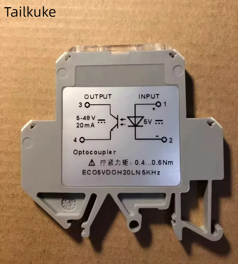 5V High-speed Passive Optocoupler Module Rail Installation