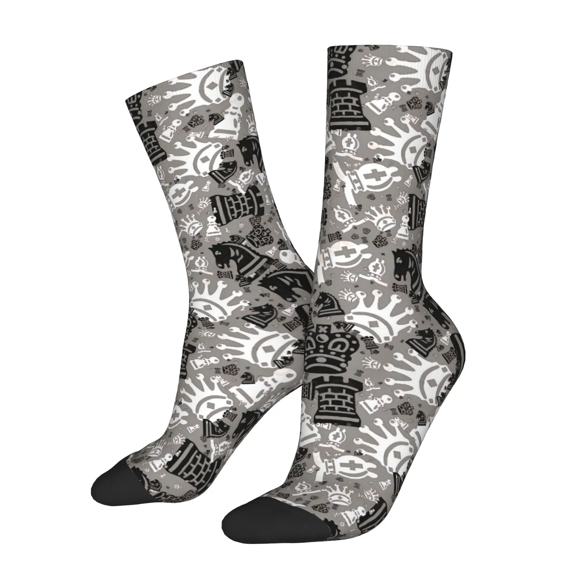 

Chess Art Sock Printed Man Polyester Fashion Popular
