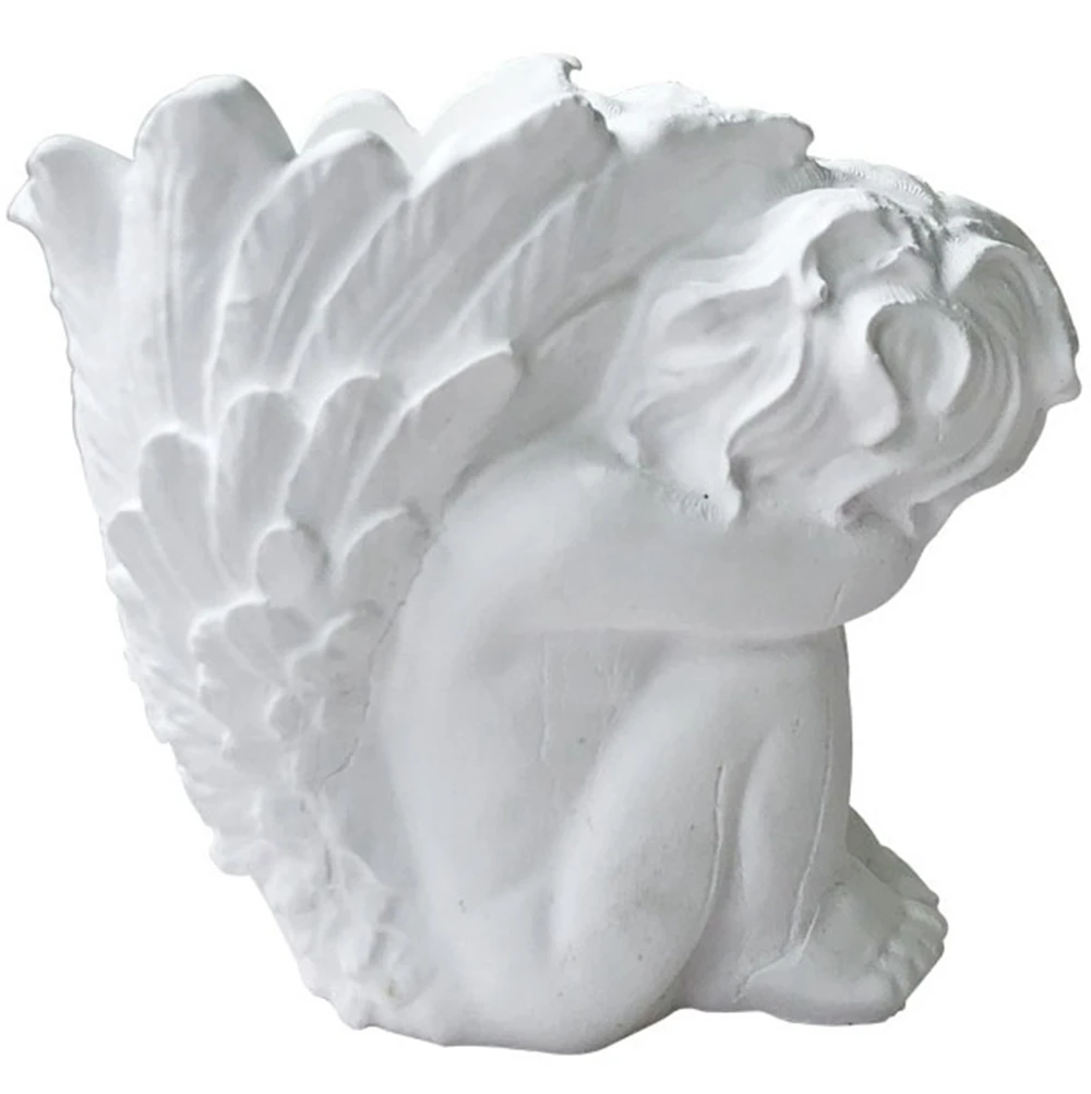 

Angel Wings Gypsum Dropping Resin Flower Pot Mold DIY Gypsum Concrete Cement Silicone Mold Making Tools Handmade Fragrance