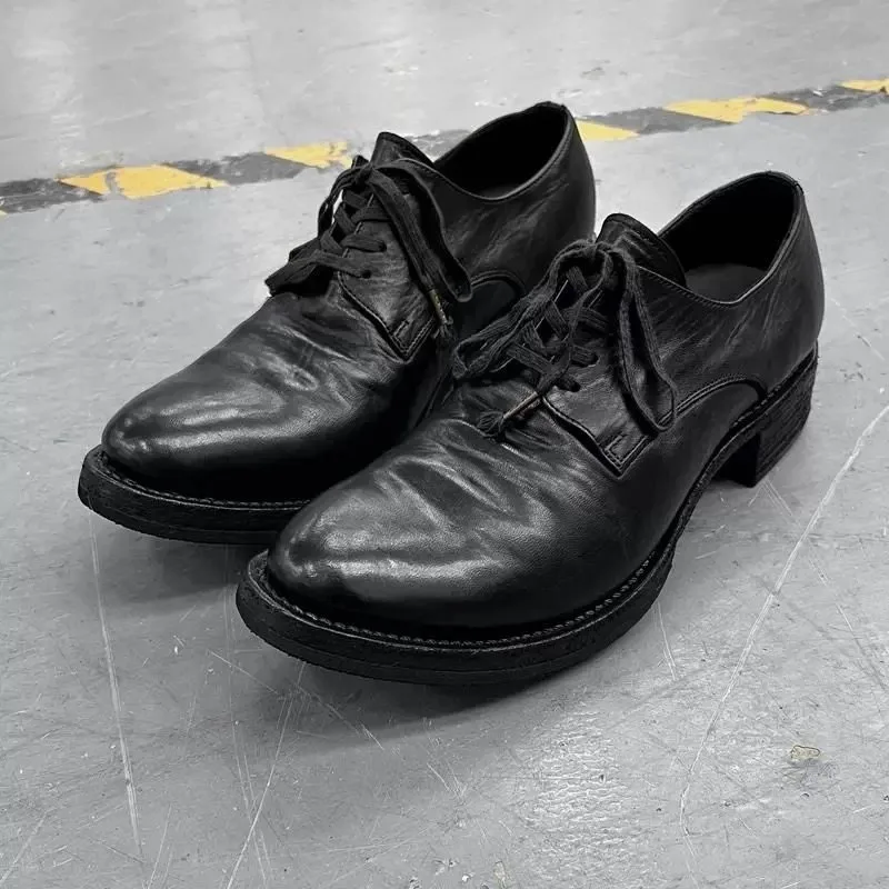 

Vintage Mens Formal Shoes Luxury Handmade 2026 Autumn Quality Comfortable Flat Platform Outdoor Daily Casual Business Shoes Man