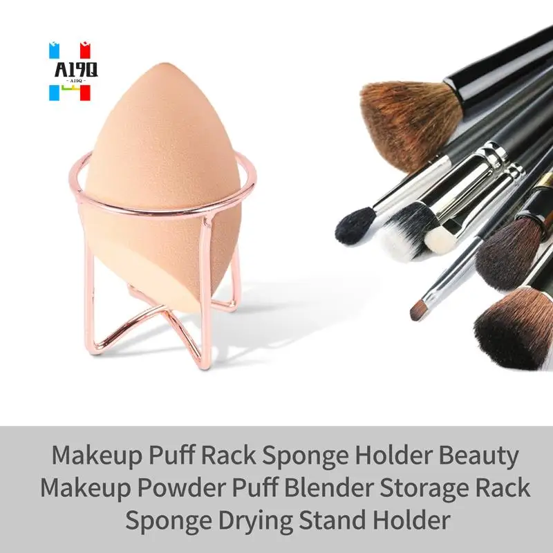 A19Q-مكياج نفخة رف الإسفنج حامل الجمال ماكياج مسحوق نفخة خلاط تخزين الرف الإسفنج تجفيف حامل حامل