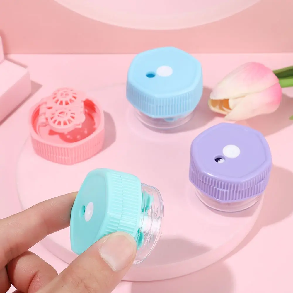 Travel Manually Rotatable Glasses Lenses Box Glasses Storage Holder Glasses Lenses Container Contact Lens Cleaner Case
