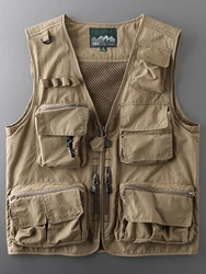 Outdoor Vest Fishing Mountaineering Men's Women's Vest Multifunctional Pocket Tactical Vest Workwear Cool Photography Vest