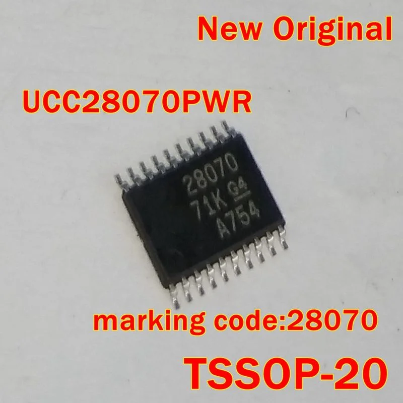 

1Pcs to 100Pcs Ucc28070Pwr Ucc28070Pw Tssop-20 New Original Marking Code:28070 Two-Phase Interleaved Ccm Pfc Controller