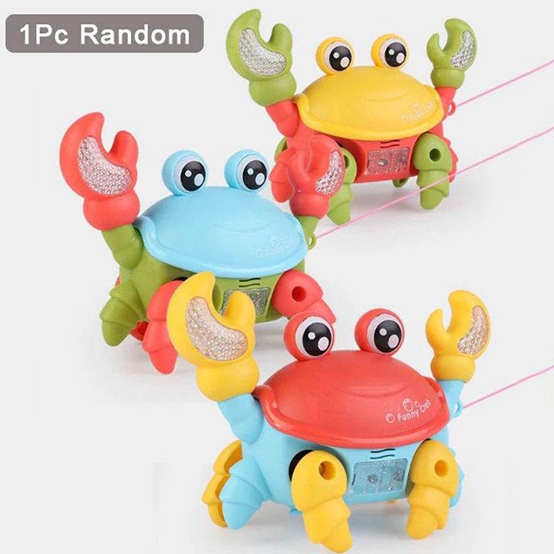 

Dancing Electric Crab Luminous Music Electric Crawling Smart Toy Children's Toys Birthday Gifts Interactive Toys With Rope