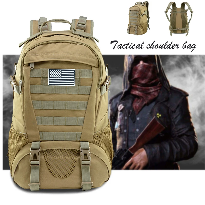 

Outdoor Sport Shoulder Backpack Men Hiking Climbing Survival Rucksack Camouflage Military Tactical Backpack About 25L