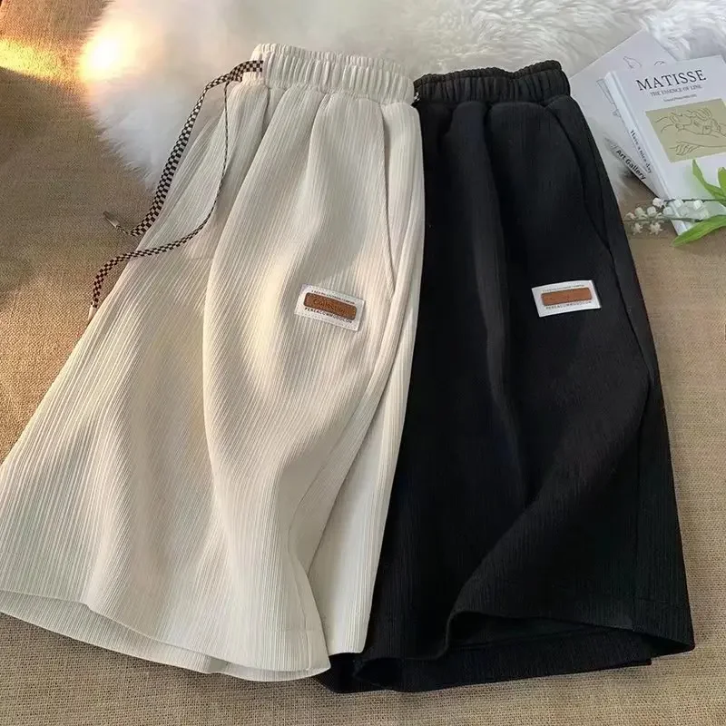 Running shorts Summer thin sports Breathable sweat absorbing basketball football Gym shorts Loose straight tube Versatile shorts