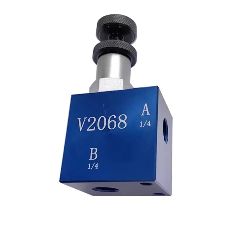 

A03F-V2068 Hydraulic Manual Adjustable Pressure Safety Valve 1/4 Thread Insertion Relief Leak Protection Device