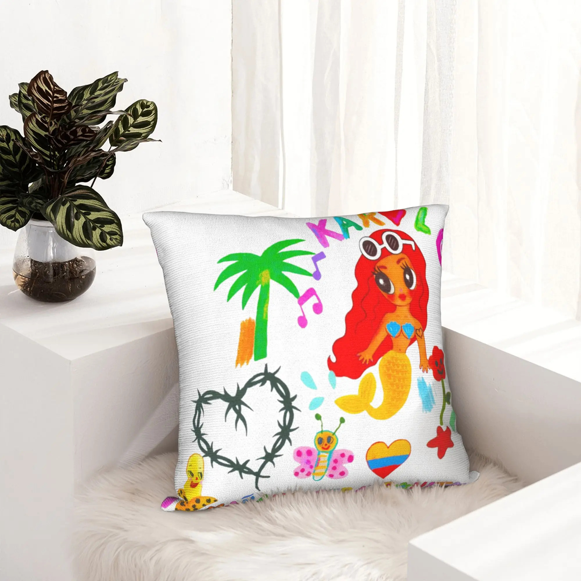 Manana Sera Bonito Karol G Pillowcase Double-sided Printing Cushion Cover Gift Music Throw Pillow Case Cover Car Dropshipping